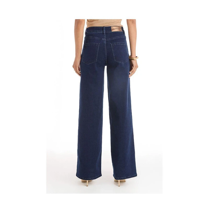 The Noli Shop Women's Rocco Gold Embellished Jean - Indigo