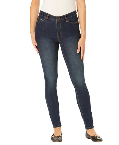 Woman Within Women's Tall Slim-Leg Stretch Comfort Denim Five-Pocket Jeans