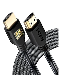Powerbear Hdmi Cable 2-Pack High Speed Braided Gold Connectors for Tv Laptop Console