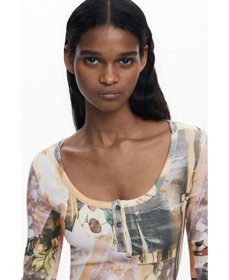 Desigual Women's Cut-out space dress