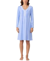 Eileen West Women's Floral Long Sleeve Night Gown