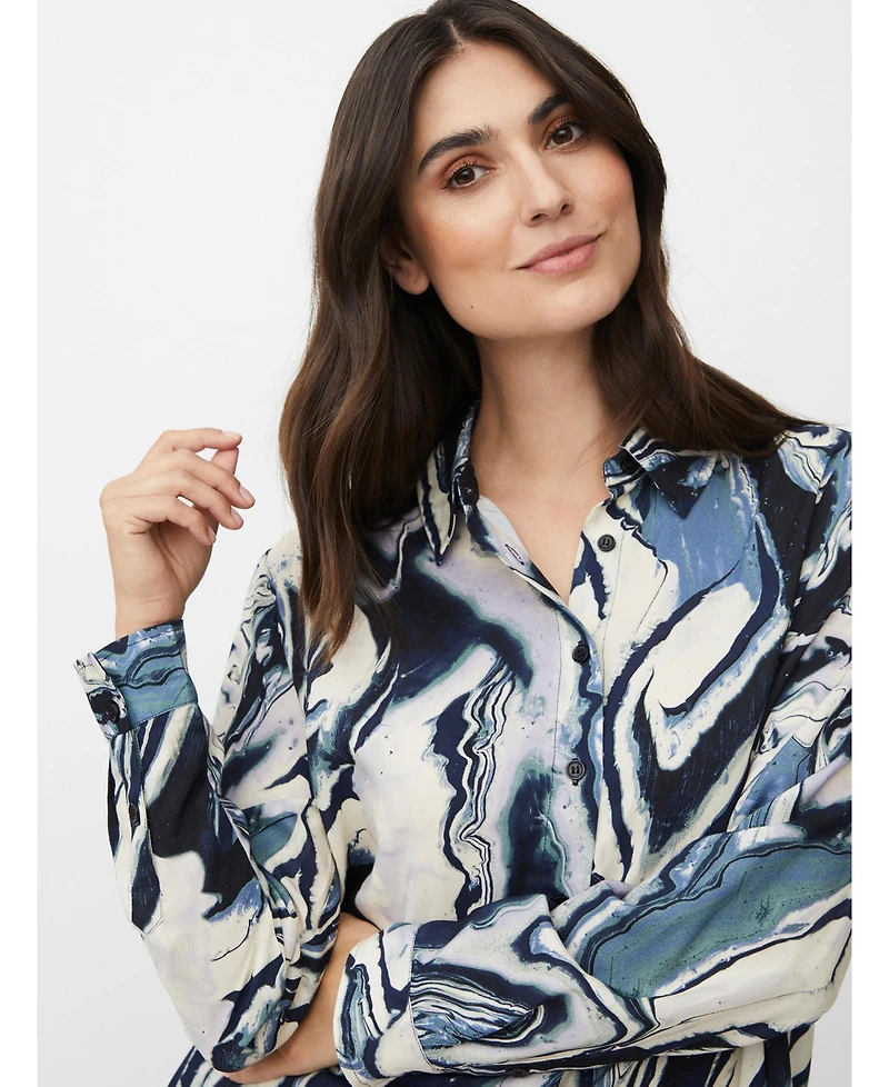 Masai Copenhagen Women's MaImanja Long Sleeve Collared Shirt