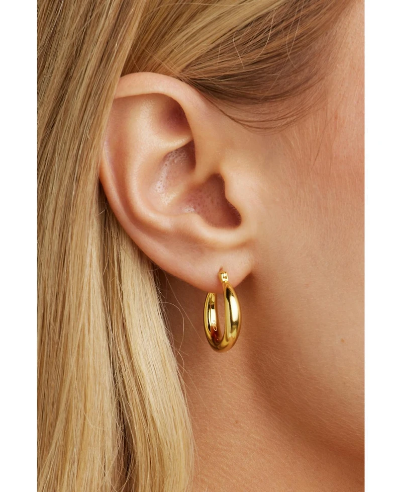 Untamed Petals Nadia Classic Gold Hoops