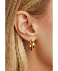 Untamed Petals Nadia Classic Gold Hoops