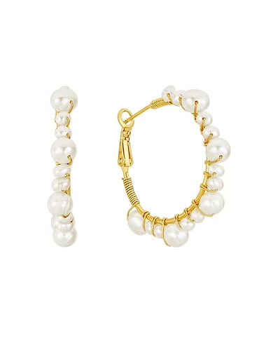 Untamed Petals Marin Wrapped Hoop Earrings