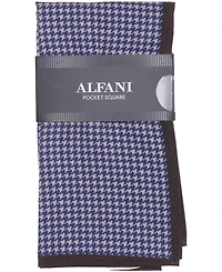 Alfani Men's Scotto Houndstooth Pocket Square, Macy's Exclusive