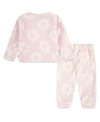 Huggies Baby Girls 2-Piece Floral Printed Top and Pants Set