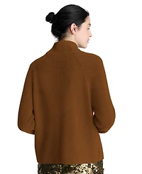 Kenneth Cole Women's Mock Neck Raglan Sweater