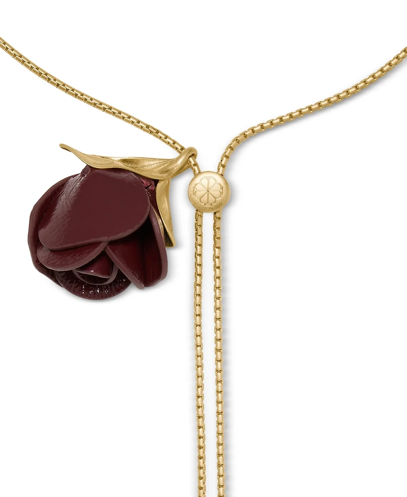 kate spade new york Cubic Zirconia Rose Buds Wrap Necklace