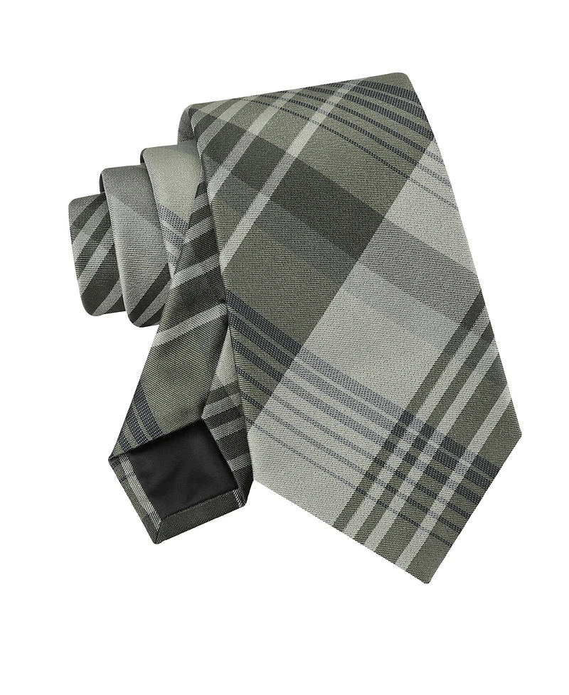Calvin Klein Men's Doris Plaid Pattern Classic Tie