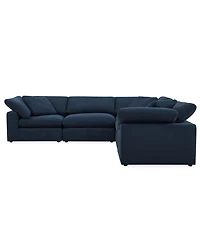 Fog 5-Pc Fabric L Sectional