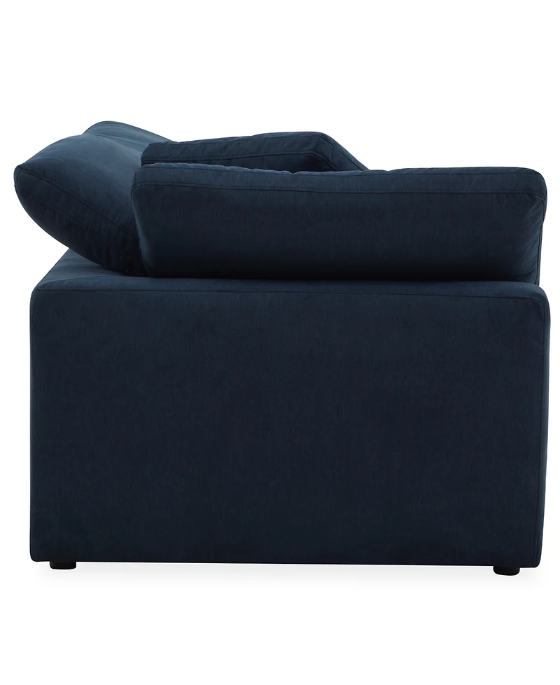 Furniture Fog 3-Pc. Fabric L-Sectional Ottoman End Sofa Set