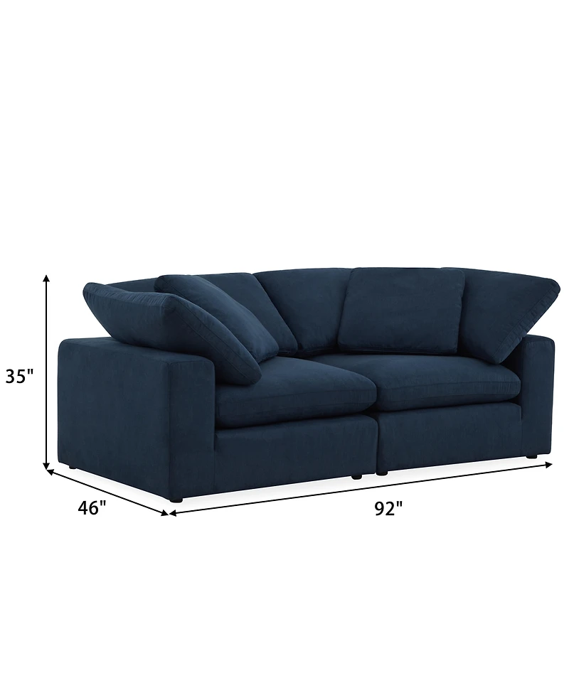 Furniture Fog 2-Pc. Fabric Sofa Set