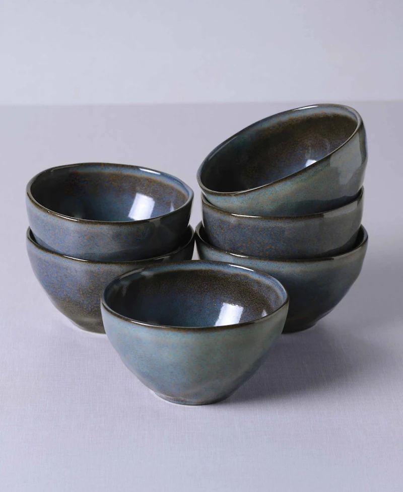 Porto Brasil Stoneware Soup Bowls, Set of 6
