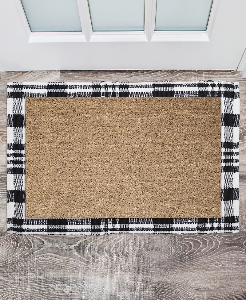 Vcny Home Plaid Indoor and Outdoor Layering Rug, 24" x 36"