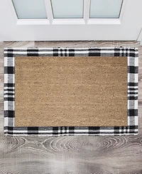 Vcny Home Plaid Indoor and Outdoor Layering Rug, 24" x 36"