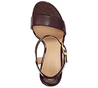 Lauren Ralph Women's Gwen Nappa Stiletto Heel Sandals