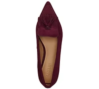 Lauren Ralph Women's Londyn Sheep-Suede Kiltie Ballet Flats