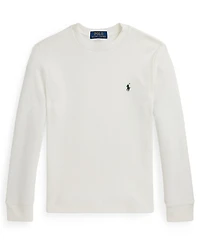 Polo Ralph Lauren Big Boys Waffle-Knit Cotton Long-Sleeve Tee