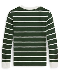 Polo Ralph Lauren Toddler and Little Boys Striped Waffle Cotton Long-Sleeve Tee