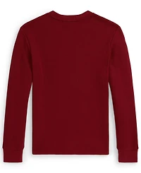 Polo Ralph Lauren Big Boys Waffle-Knit Cotton Long-Sleeve Tee