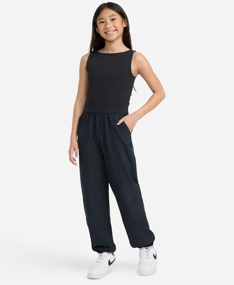 abercrombie kids Girls Sleeveless Round Neck Jumpsuit