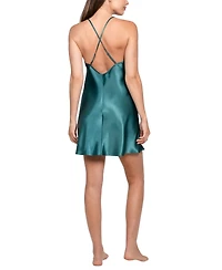 Linea Donatella Women's 2-Piece Estrella Sleeveless Chemise and Wrapper Set