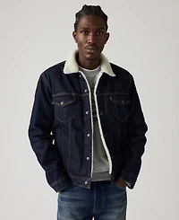 Levi's Men's Regular Fit Sherpa Denim Trucker Jacket