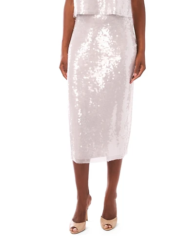 1.state Women's Sequin Embellished Midi Skirt