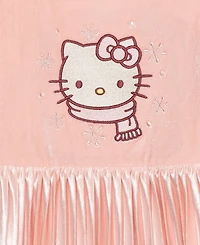 Hello Kitty Girls 2T-6X Long Sleeve Pleated Dress