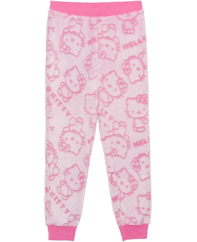 Hello Kitty Girls 7-14 Debossed Plush Jogger Pants