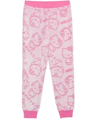 Hello Kitty Girls 7-14 Debossed Plush Jogger Pants