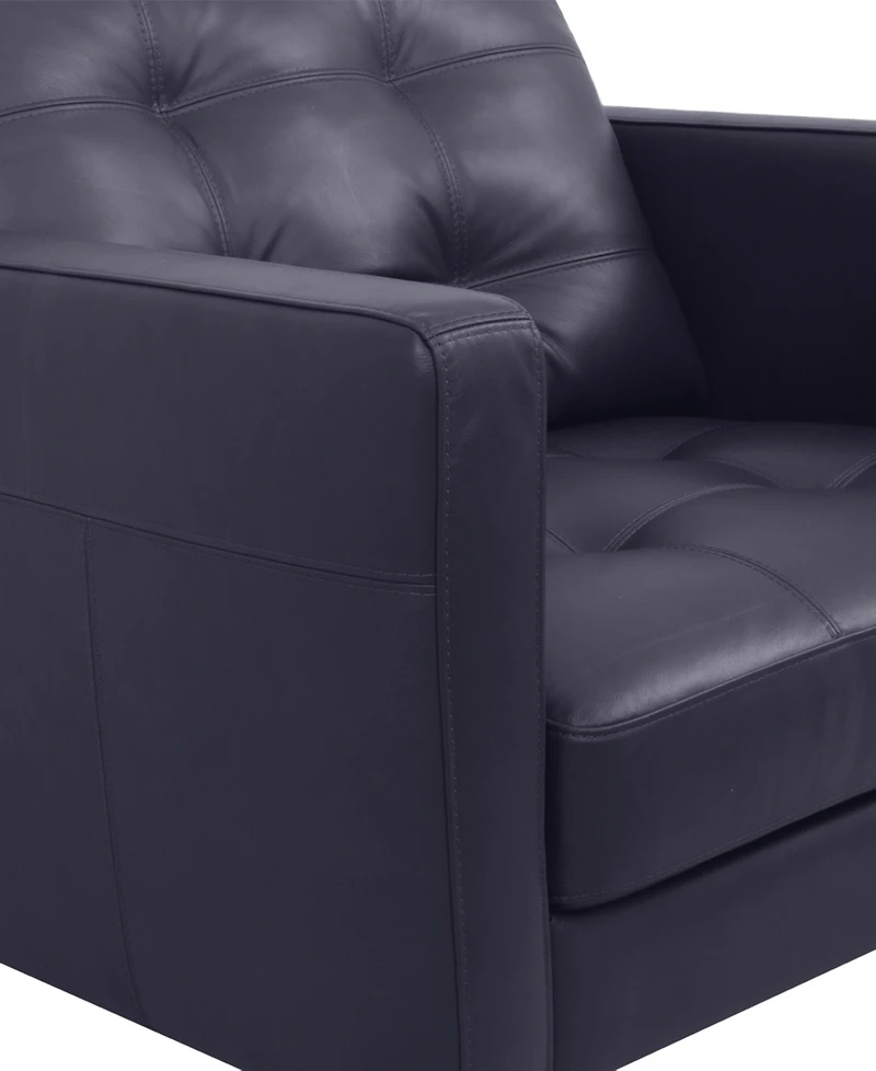 Pezley Leather Arm Chair, Created for Macy's