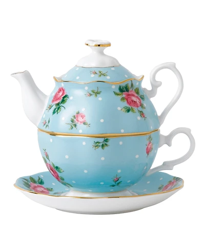 Royal Albert Polka Blue Tea For One Set