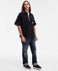 Hugo by Boss Men's Ebaffino Relaxed-Fit Short-Sleeve Shirt
