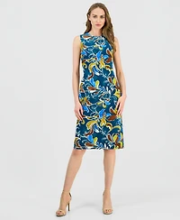 Anne Klein Women's Printed Sleeveless Sheath Dress