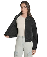 Levi's Women's Laydown Collar Bomber Denim Jacket