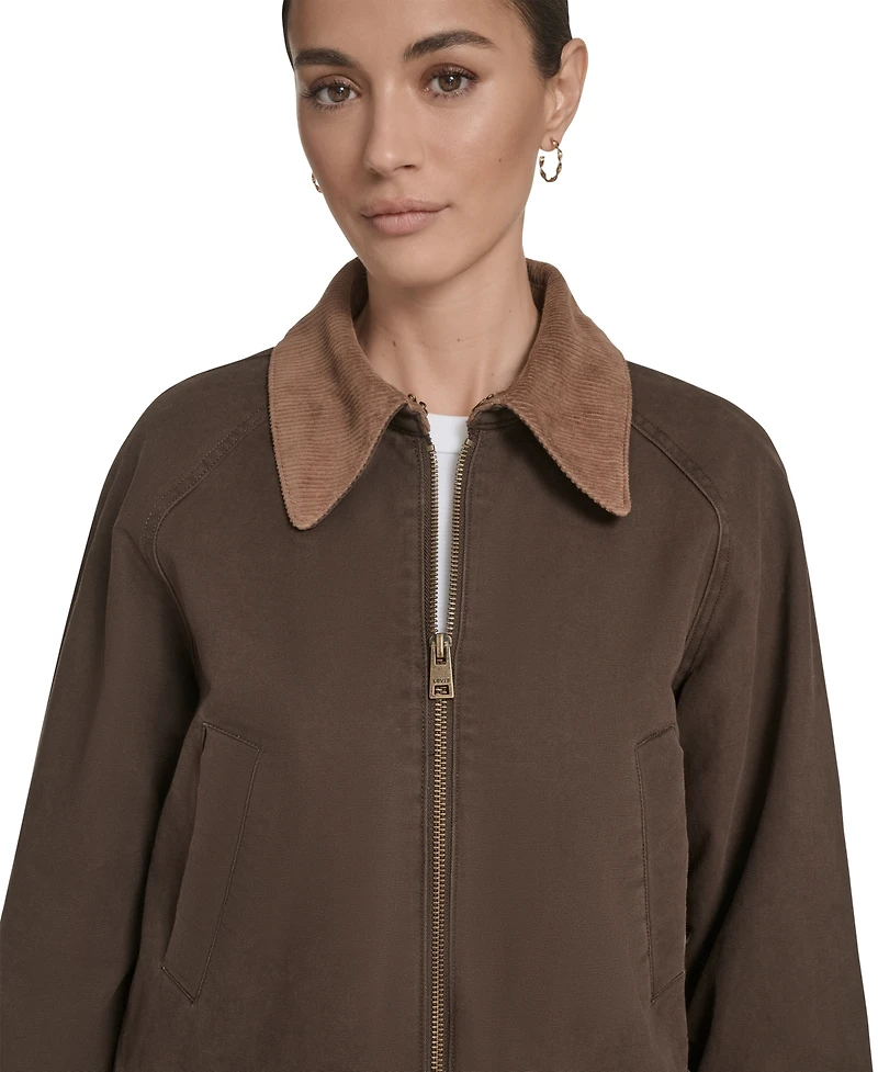 Levi's Women's Front Zipper Barn Jacket