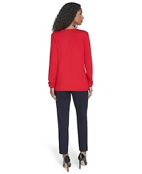 Tommy Hilfiger Women's V-Neck Cable Sweater