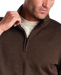 Vintage & Black Men's Ribbed 1/4-Zip Sweater