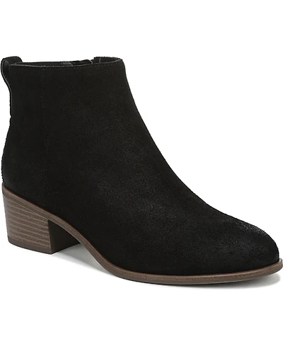 Dr. Scholl's Women's Anya Stacked Block Heel Zip Short Boots
