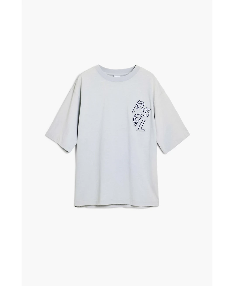 Desigual Men's Denim T-shirt Mickey Mouse