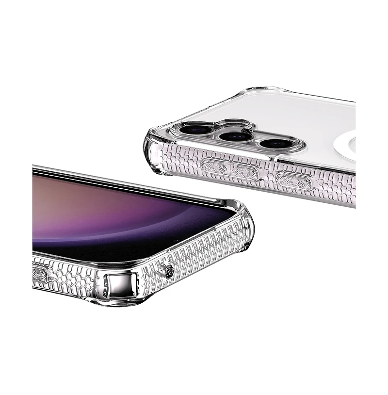 ITSkins Hybrid_R Clear MagSafe Case for Samsung Galaxy S23 Fe