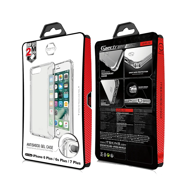 ITSkins Spectrum Clear Case for Apple iPhone 8 Plus / 7 Plus / 6s Plus / 6 Plus