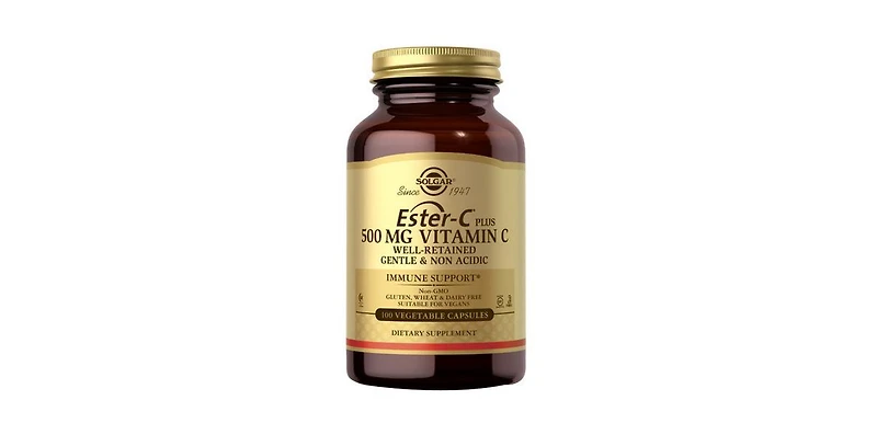 Solgar Ester-c Plus Vitamin C (Ester-c Ascorbate Complex) ,500 mg ,100 V Caps