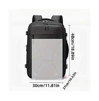 Lightweight Durable Polyester Travel Backpack - Compact Daypack with Adjustable Shoulder Straps,Vacation & Outdoor Trips - Black Backpack