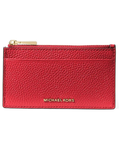Michael Kors Jet Set Leather Zip Key Card Case