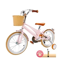 Artudatech 16-Inch Kids Bike for Ages 5-9 with Lightweight Magnesium Frame, Training Wheels & Dual Brakes for Safe Riding