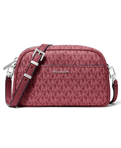 Michael Michael Kors Jet Set Logo Printed Camera Crossbody Bag