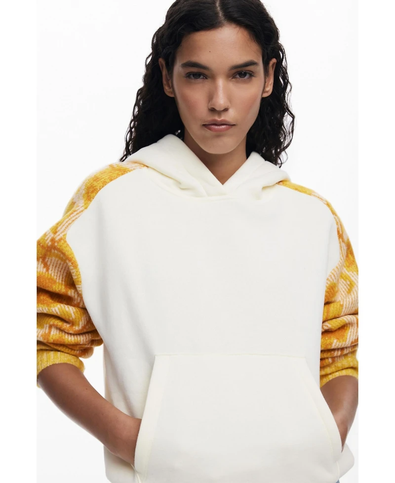 Desigual Women's Jacquard sleeve sweatshirt